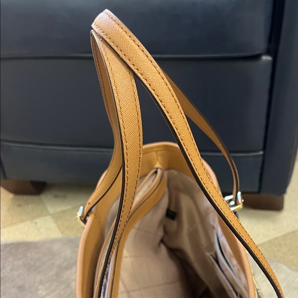 Michael Kors Tan and Brown Logo Tote - Picture 8 of 8